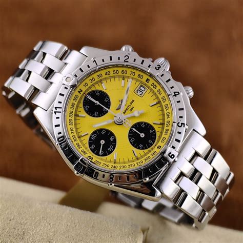 breitling chronomat longitude yellow|breitling chronomat two tone.